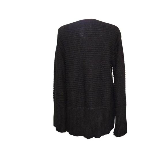 DG2 by Diane Gilman Women's Size Medium Black Knit Pullover Sweater - Picture 5 of 7